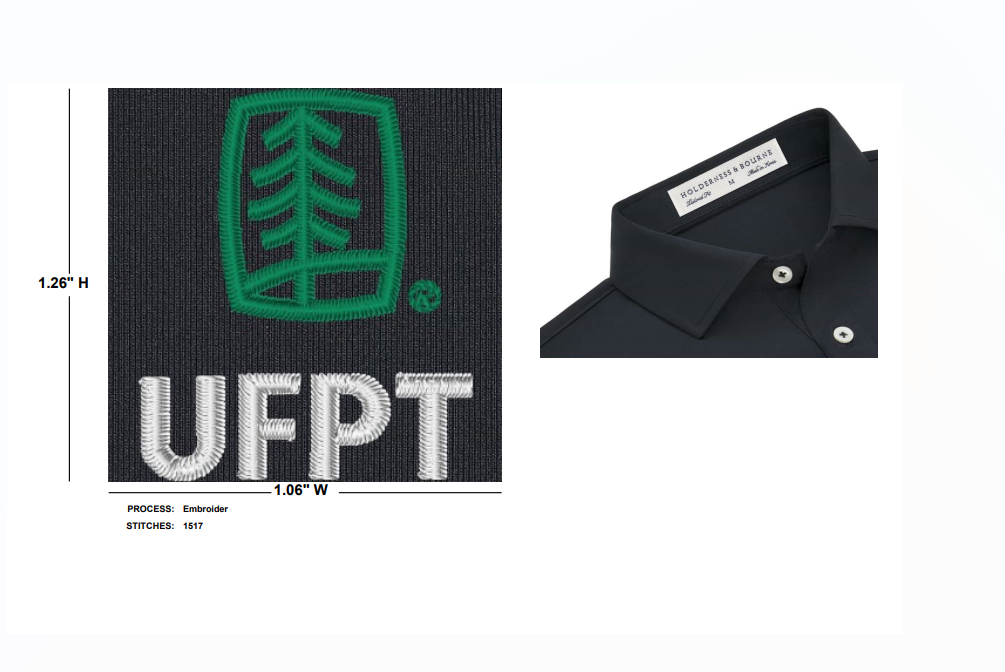 UFPT Holderness & Bourne The Anderson Polo Shirt - Black