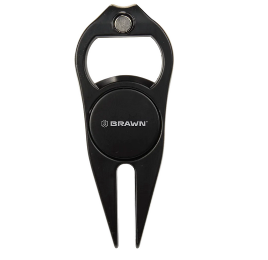 BRAWN Bottle Opener Divot Tool & Golf Ball Marker