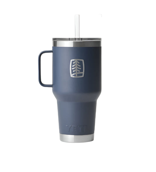 UFP Tree YETI 35oz Rambler Mug with Straw