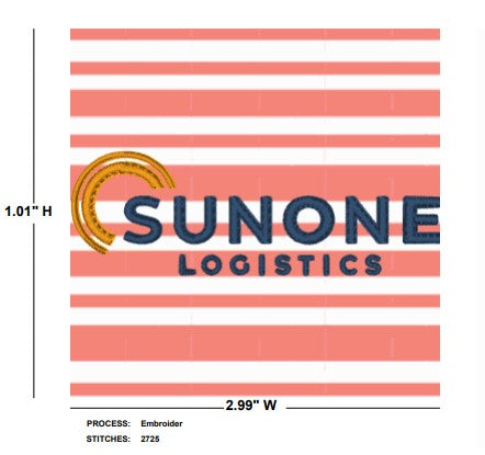 SunOne Logistics Peter Millar Featherweight Payne Stripe Polo