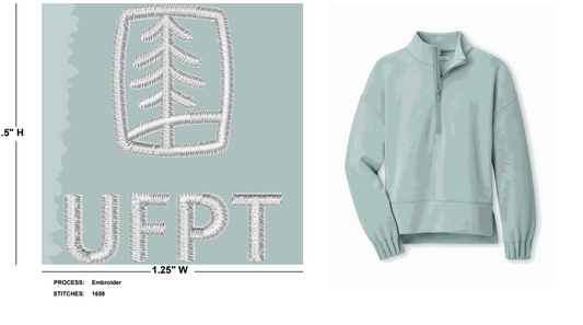 UFPT Women's Peter Millar Flora Knit Melange Half-Zip Pullover - Light Willow