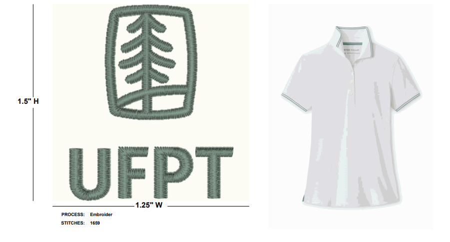 UFPT Peter Millar Women's Canterbury Tipped Sport Mesh Short Sleeve Polo - White/Willow