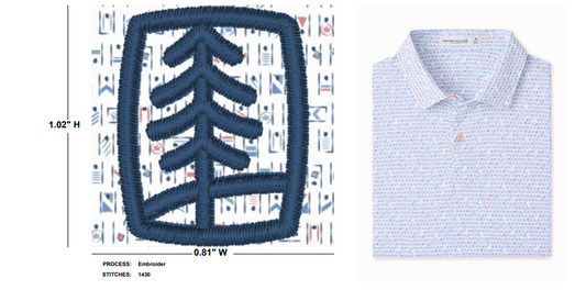 UFP Industries Men's Peter Millar Featherweight Cornhole Performance Polo