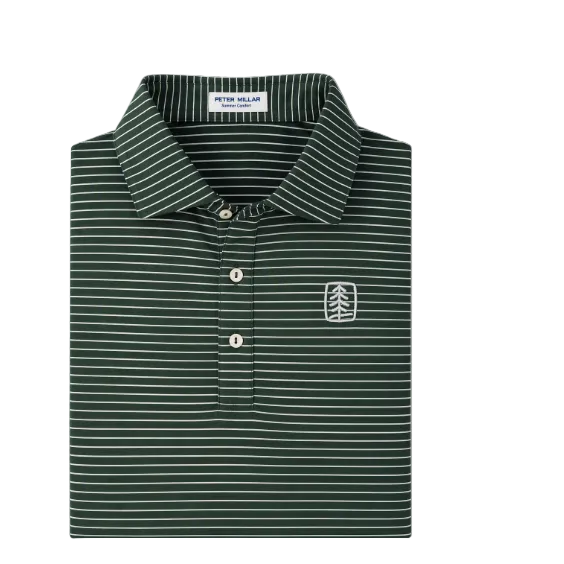 UFP Industries Peter Millar Men's Merion Performance Jersey Polo - Pine Brook Green