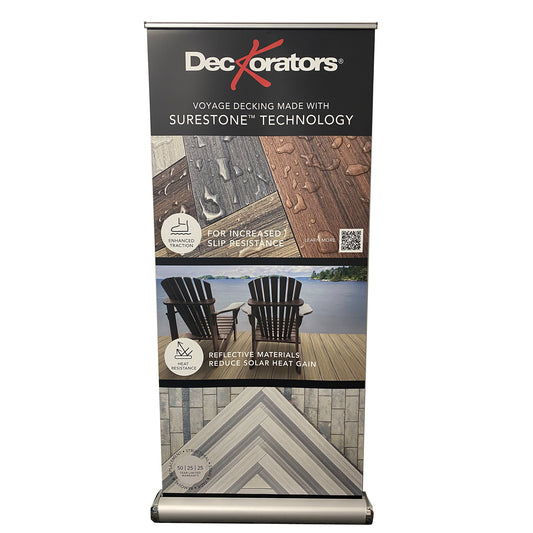 Deckorators Surestone Technology Pull Up Banner