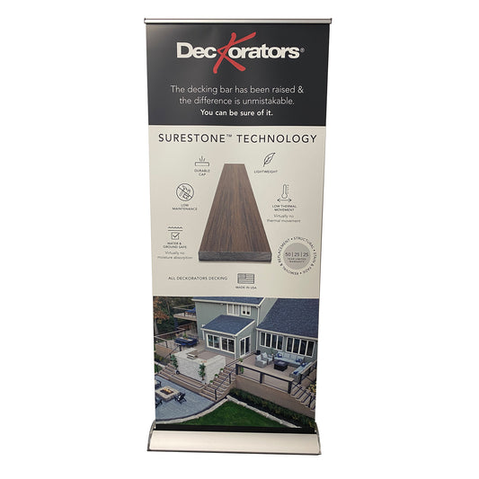 Deckorators Surestone Technology Pull Up Banner