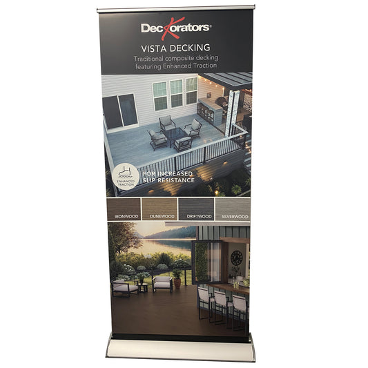 Deckorators Traditional Composite Pull Up Banner