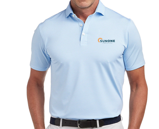 SunOne Logistics Holderness & Bourne the Perkins Polo - Skye & White