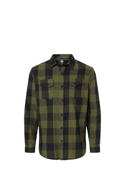 UFP Construction Burnside Men's Snap Front Plaid Flannel Shirt