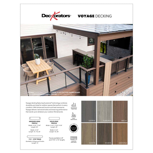 Deckorators 2026 Voyage Decking Sell Sheet