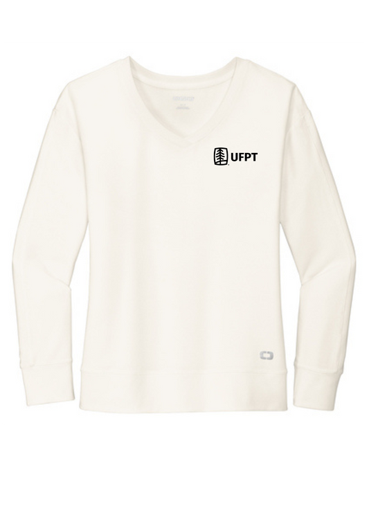 UFPT OGIO® Women's Luuma Flex Long Sleeve V-Neck