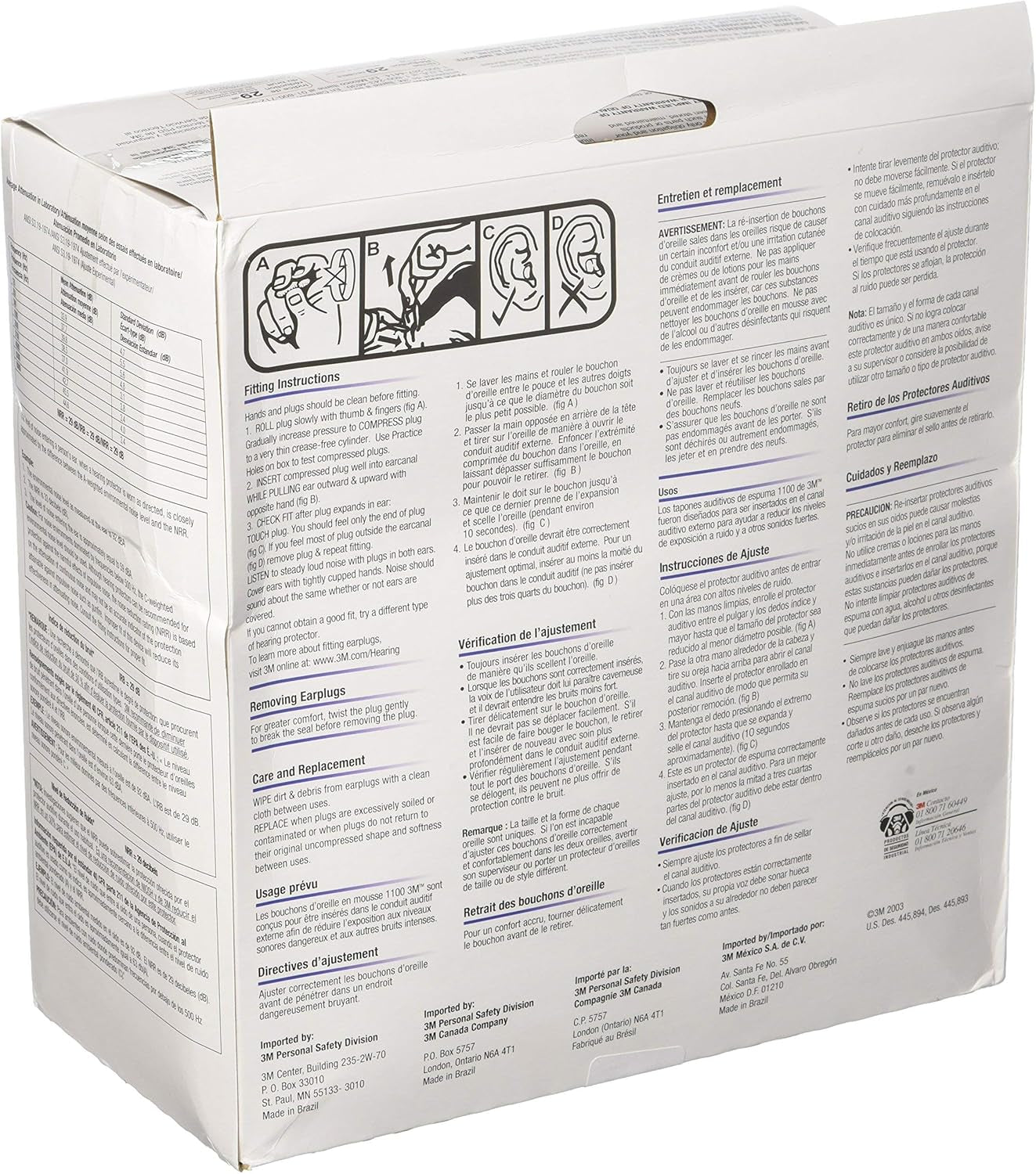 1100 Foam Ear Plugs, 200-Pair , Orange