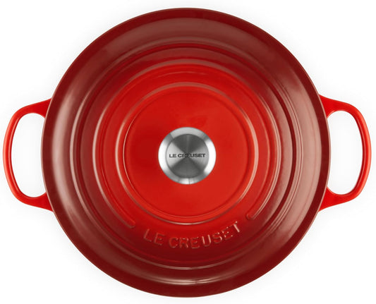 Enameled Cast Iron Signature round Dutch Oven, 7.25 Qt., Cerise