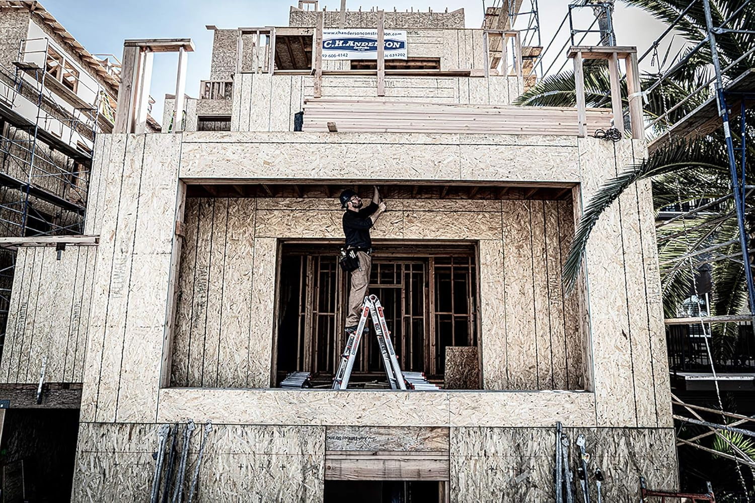 Ladder Systems, Velocity with Wheels, M22, 22 Ft, Multi-Position Ladder, Aluminum, Type 1A, 300 Lbs Weight Rating, (15422-001)