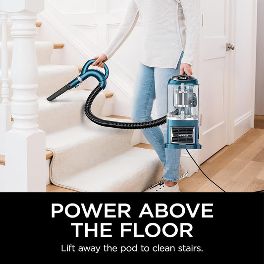 Upright Vacuum, Navigator Lift-Away with Self-Cleaning Brushroll, HEPA Filter, Swivel Steering, Upholstery Tool & Pet Crevice Tool, Perfect for Pets & Multi-Surface, Teal, ZU503AMZ