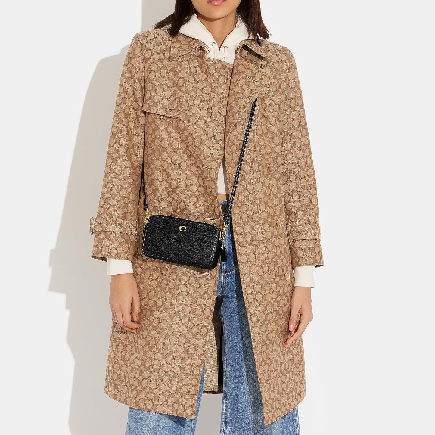 Polished Pebble Leather Kira Crossbody