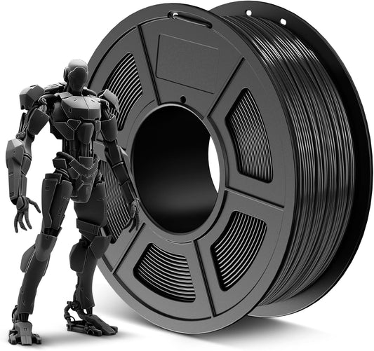 ABS Filament 1.75Mm 3D Printer Filament, Highly Resistant Durable, Heat Resistance, Excellent Toughness, Compatible with 99% FDM 3D Printers, 1Kg Spool (2.2Lbs), Black