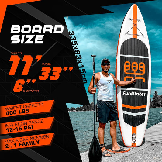 Stand up Paddle Board Ultra-Light Inflatable Paddleboard with SUP Accessories for Adults & Youth of All Skill Levels
