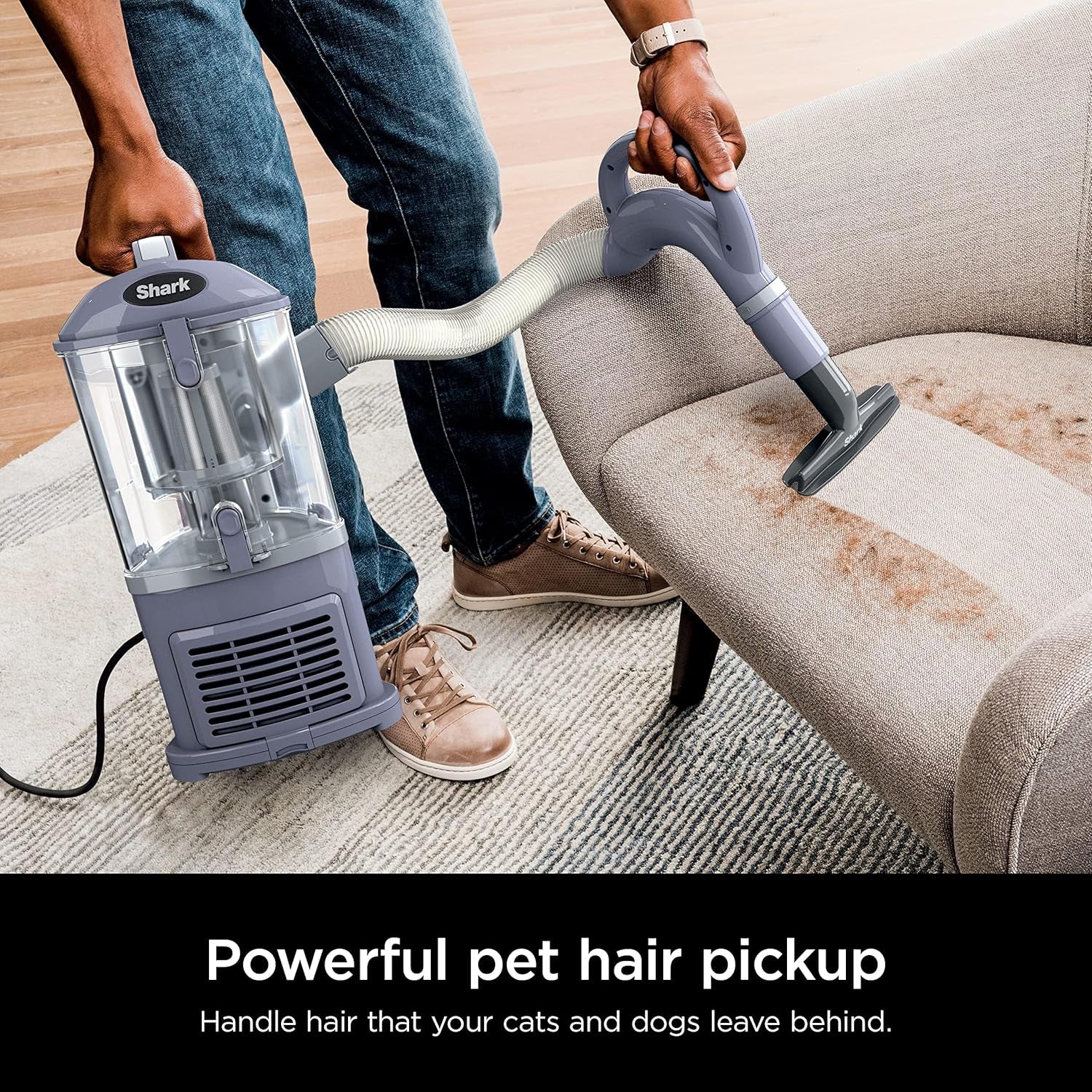 NV352 Navigator Lift Away Upright Vacuum, Hepa Filter, Anti-Allergen Technology, Swivel Steering, Ideal for Carpet, Stairs, & Bare Floors, with Wide Upholstery & Crevice Tools, Lavender