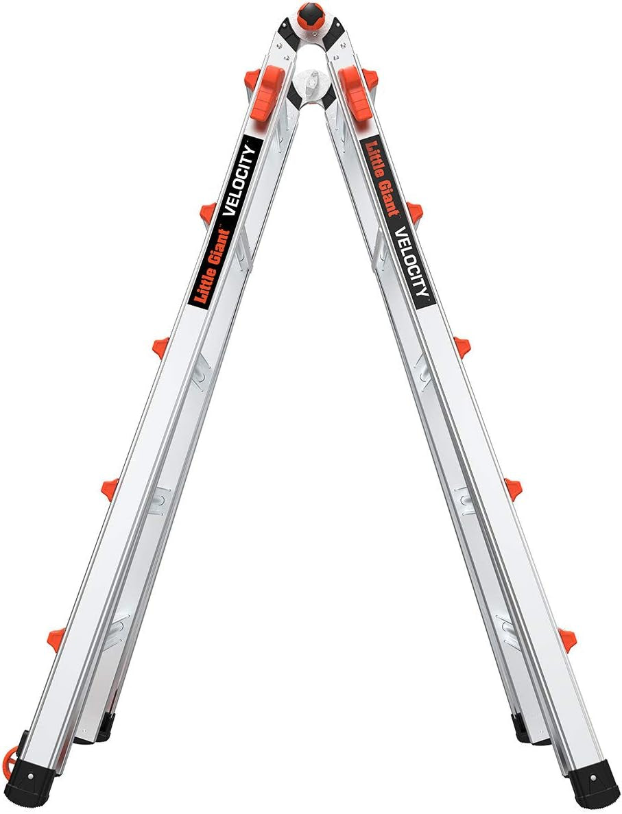 Ladder Systems, Velocity with Wheels, M22, 22 Ft, Multi-Position Ladder, Aluminum, Type 1A, 300 Lbs Weight Rating, (15422-001)