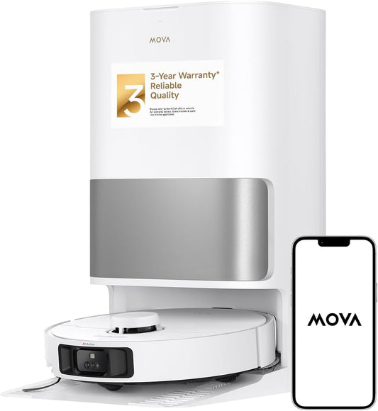 P10 Pro Ultra Robot Vacuum and Mop 13,000Pa Suction, 140°F Hot Water Auto Mop Washing & Drying, Dual Spinning Extenable Mop,10.5Mm Lifting for Carpet, 360°Obstacle Avoidance, App Control