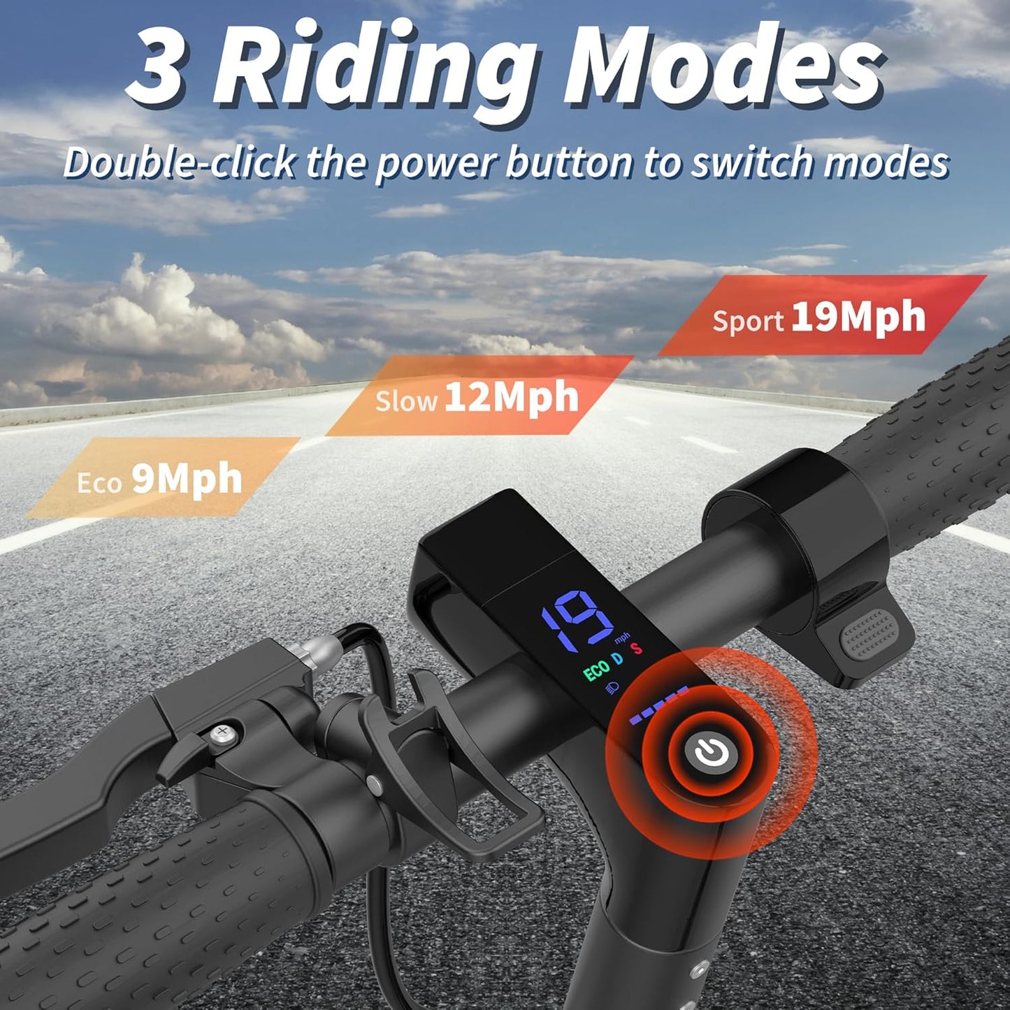 Electric Scooter with Seat for Adults - 19MPH & 21-Mile Range, 350W Motor, 8.5" Solid Tires with App Control & Dual Brake System - UL2272 Certified Folding Commuter E-Scooter for Adults