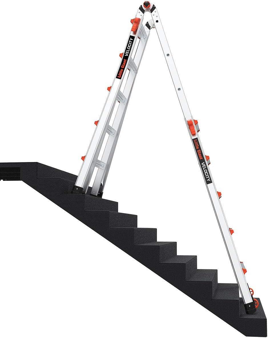 Ladder Systems, Velocity with Wheels, M22, 22 Ft, Multi-Position Ladder, Aluminum, Type 1A, 300 Lbs Weight Rating, (15422-001)