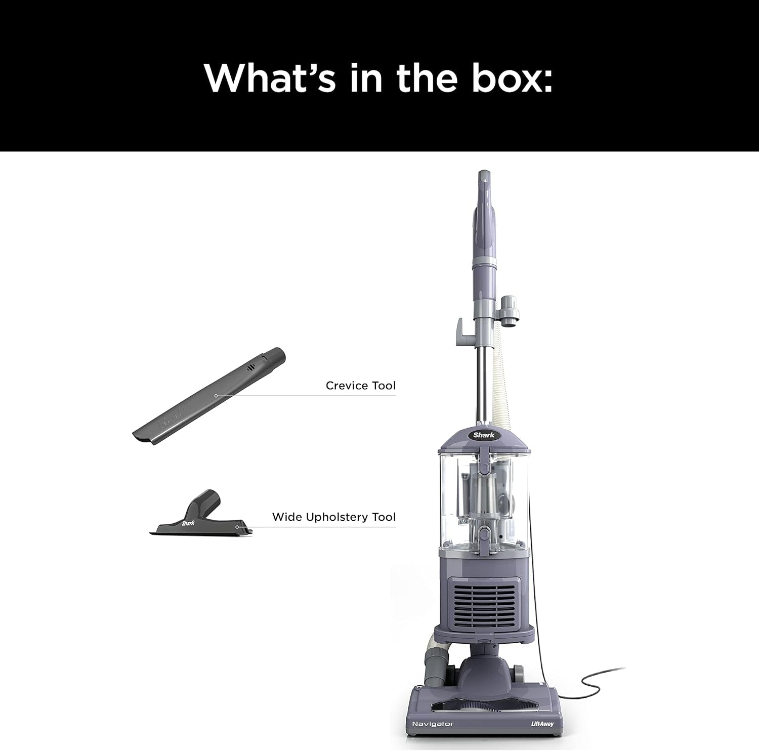 NV352 Navigator Lift Away Upright Vacuum, Hepa Filter, Anti-Allergen Technology, Swivel Steering, Ideal for Carpet, Stairs, & Bare Floors, with Wide Upholstery & Crevice Tools, Lavender