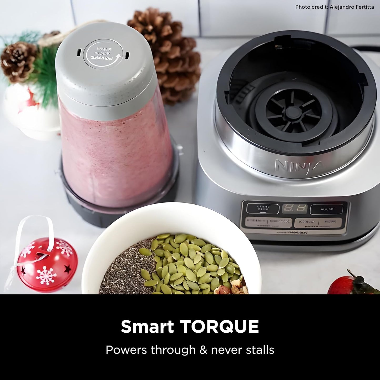 Blenders for Kitchen | Smoothie Blender, Mixer, Grinder - Premium Blending Performance for Sauces, Frozen Drinks, and More | 1200 Peak Watt Motor | SS101 Foodi Personal Smoothie Maker