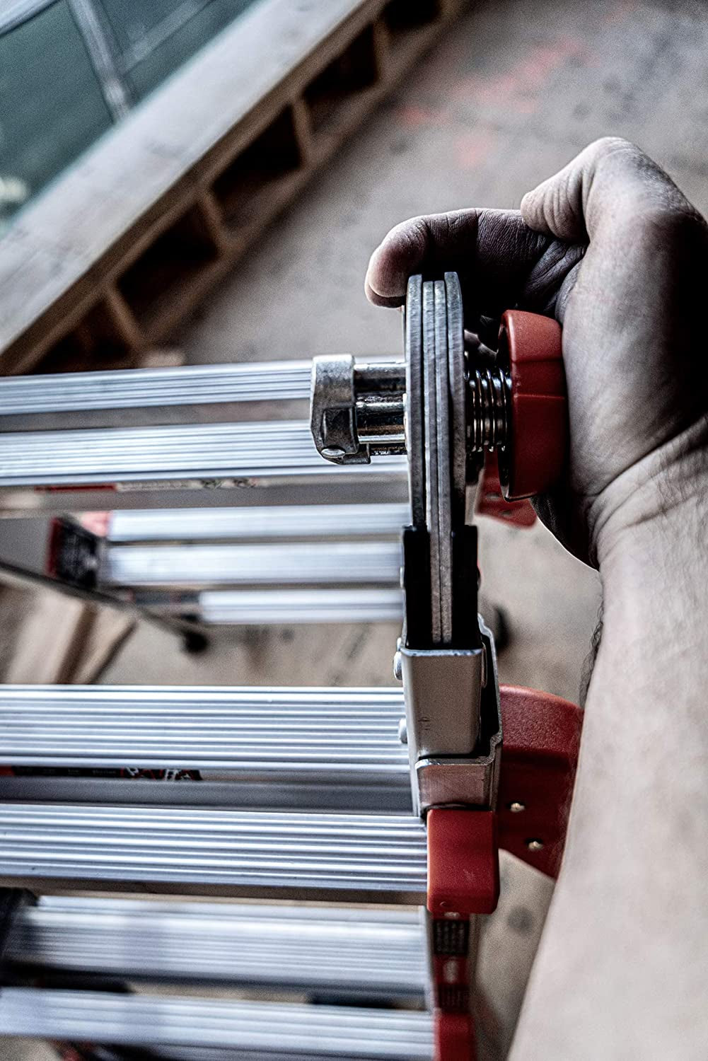 Ladder Systems, Velocity with Wheels, M22, 22 Ft, Multi-Position Ladder, Aluminum, Type 1A, 300 Lbs Weight Rating, (15422-001)