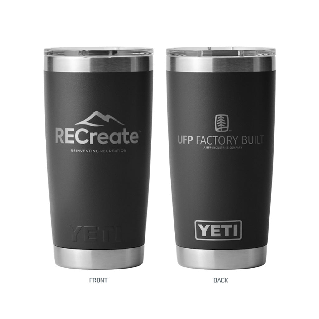 RECreate/Factory Built Yeti 20 oz Rambler Tumbler (OFC)