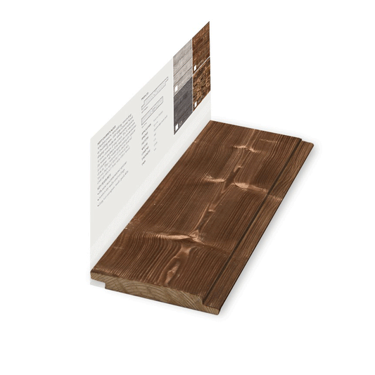 Charred Cut Sample - Canyon Brown